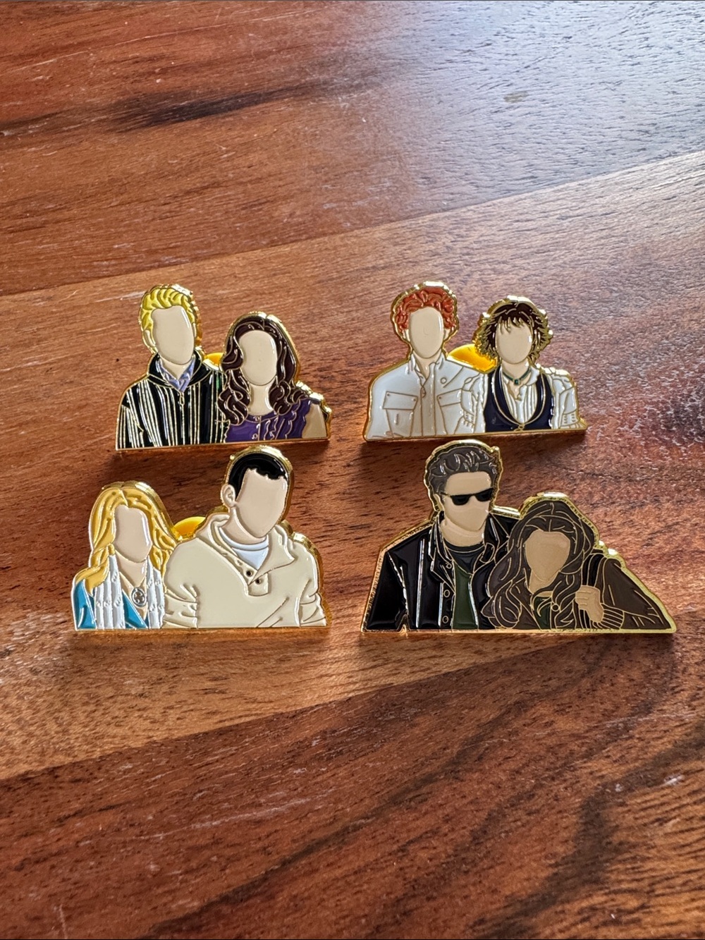 Set of 4 TWILIGHT COUPLE INSPIRED Enamel Pins